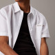 Calvin Klein Ανδρικό πουκάμισο Linen Cotton Short Sleeve Shirt